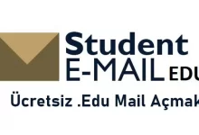 ücretsiz edu mail açmak