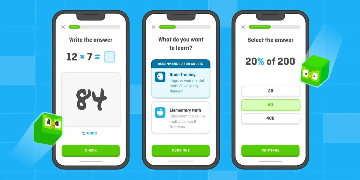 Duolingo Math iPhone ve iPad icin yayinlandi