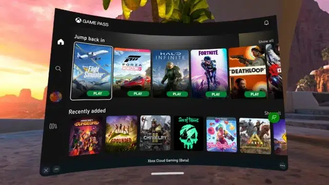 Xbox Cloud Gaming Meta Quest 2ye geliyor