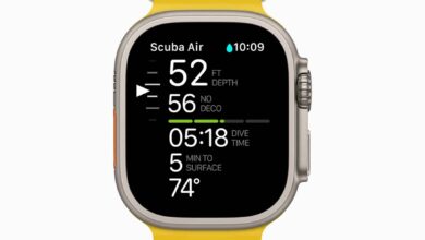 Apple Watch Ultra Oceanic uygulamasi dagitimda
