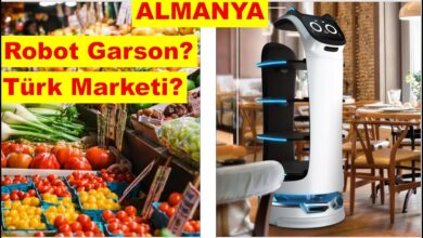 ALMANYA Turk Lokantasi Robot Garson Turk marketi 2023Vlog11 almanyaiscialimi