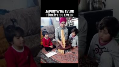 Anne cocuklarina Japonya39da ve Turkiye39deki evlerin depreme dayanikliligini boyle anlatti